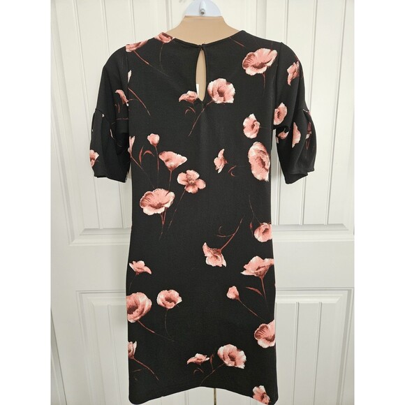 Agnes & Dora Floral Romance Adams Dress Nwt Sz S Black & Pink - Picture 6 of 13